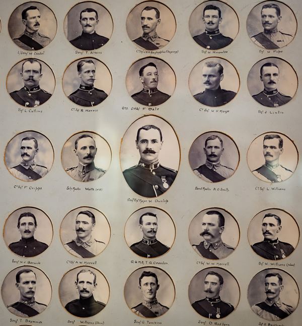collection of portrait photos of soldiers.